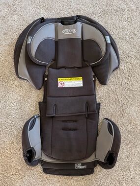 Graco 4Ever Extend2Fit Car Seat Seat Fabric Pad Replacement Black